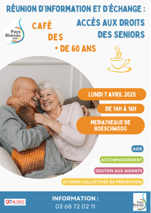 Affiche café des seniors