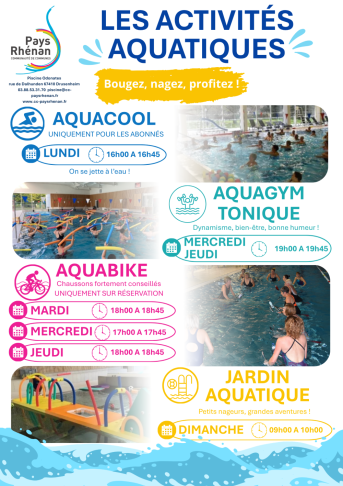 LES ACTIVIT&Eacute;S AQUATIQUES