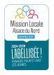 LOGO LABEL vertical vert fond blanc